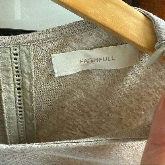 Faithfull the Brand Linen Dolman Sleeve Top 4 - Picture 6 of 7